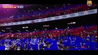 نحوه اجرای طرح موزایکی هواداران بارسلونا در الکلاسیکو