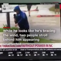 رو شدن دست خبرنگار سی ان ان برای بزرگنمایی طوفان