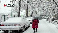 بارش برف در محورهای کردستان و آذربایجان