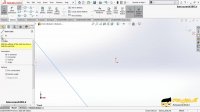 رسم خط بی نهایت در فرمان line نرم افزار سالیدورکز یا سالیدورک 2018 (SOLIDWORKS 2018)