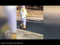 حمل مشعل المپیک زمستانی توسط فروغ عباسی