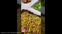 طرز تهیه کلم پلو شیرازی به همراه سالاد شیرازی