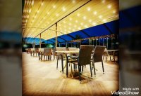 حقانی09380039391_ساخت سقف متحرک لاکچری حیاط کافی شاپ_شیک ترین سقف برقی فودکورت