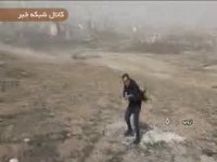 خبرنگار صدا وسیما را باد برد!