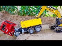 ماشین بازی کودکانه پسرانه : ماشین سنگین اسباب بازی : نجات ماشین آشغالی