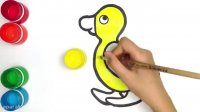 آموزش نقاشی به کودکان : اردک