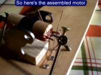 Making an electric motor from scrap and reclaimed materials