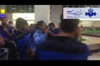 خداحافظی فرهاد مجیدی از بازیکنان استقلال در فرودگاه