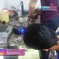 آموزش تاتو گروهی از هنرجویان در تتو مانی آرت