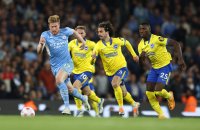 خلاصه بازی منچسترسیتی 3 - برایتون 0