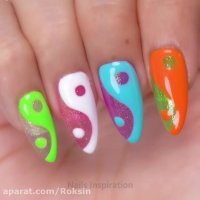 آموزش طرح و دیزاین جذاب ناخن:: آموزش طراحی ناخن جدید