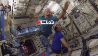 بازی بدمینتون در ایستگاه فضایی بین المللی