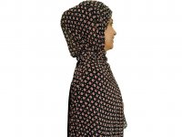 شال حریر پلیسه گل گلی