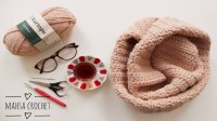 آموزش قلاب بافی- بافت شال گرد | Mahsa Crochet
