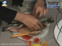 مایکروویو-ماهی قزل آلا کباب شده-مجله 49